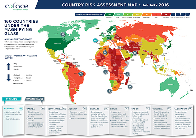 Country Risk Assessment Map - January 2016