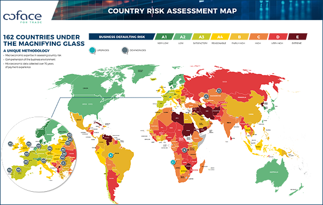 Country Risk Assessment Map - Q2 2022